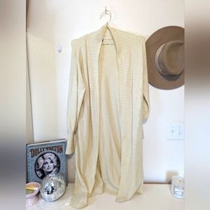 AFRM Cream Duster Sweater Cardigan NWOT